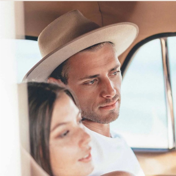 NWT Will + Bear Calloway Fawn | Felt Fedora Hat - Picture 1 of 8